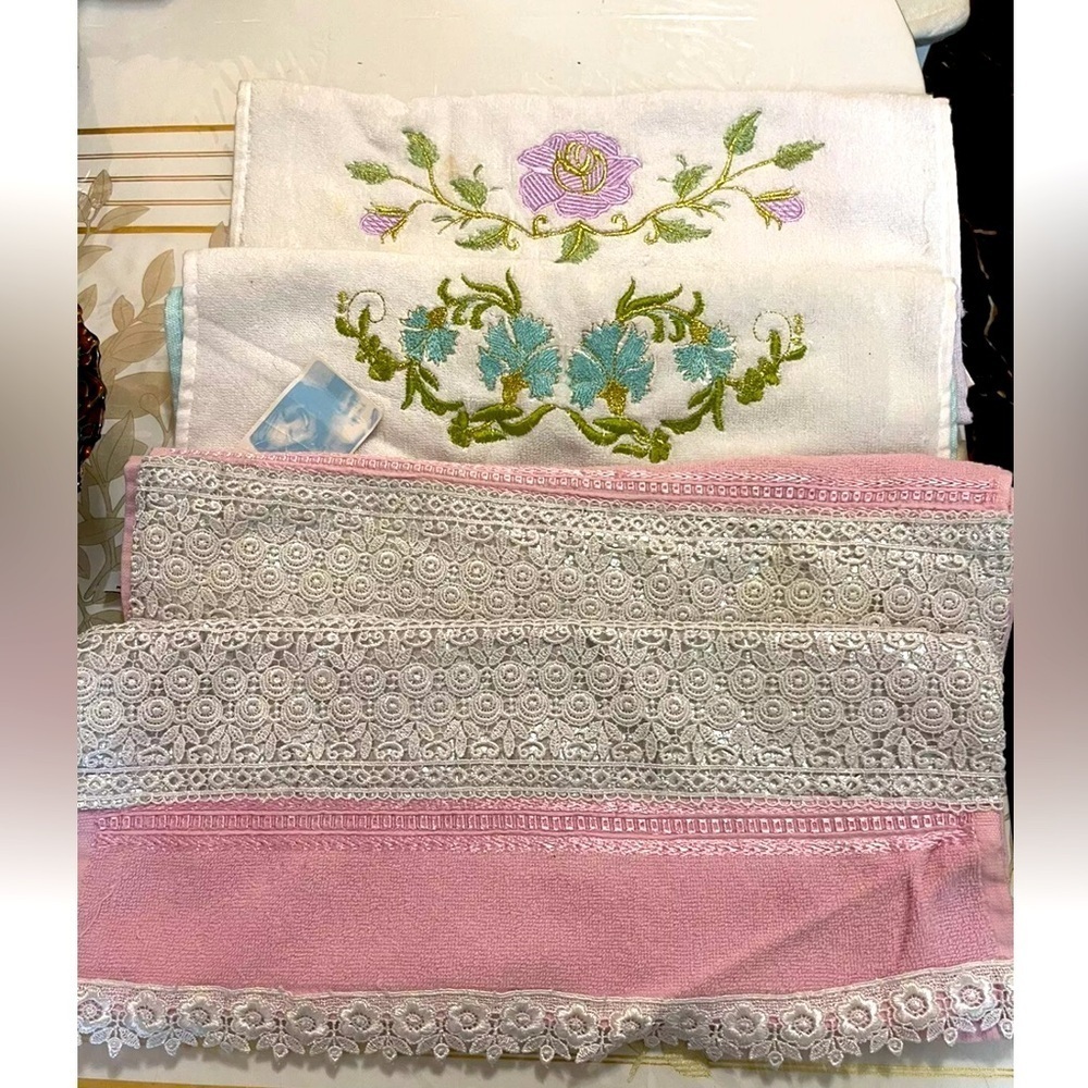 Set Of 4 terry towels Turkey Cotton